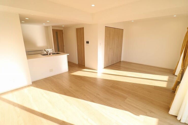 お料理しながらリビングも見渡せる安心感