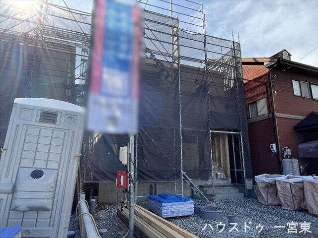 上棟しました!家のシルエットが見えてくると、完成が近づいているのを実感できますね♪