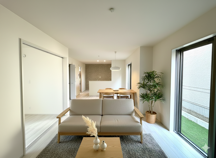 【Living】こちらの画像はAIによる家具イメージです。お部屋の雰囲気を感じてみてください♪