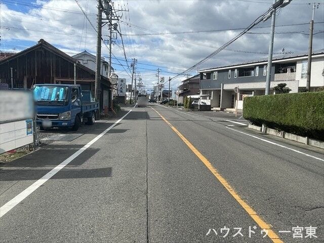 ≪北側西向き 幅約8.6m≫
広々としていて、街並みが開放的で圧迫感がありません。