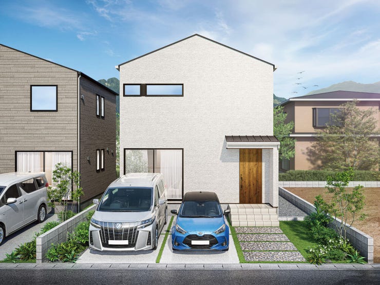 【外観】
閑静な住宅街に分譲中。※外構、周辺環境はイメージです。