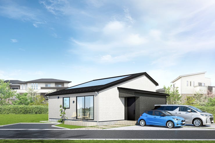 【外観】
閑静な住宅街に分譲中。※外構、周辺環境はイメージです。