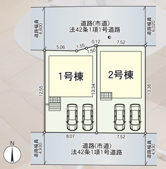 並列2台駐車可能♪