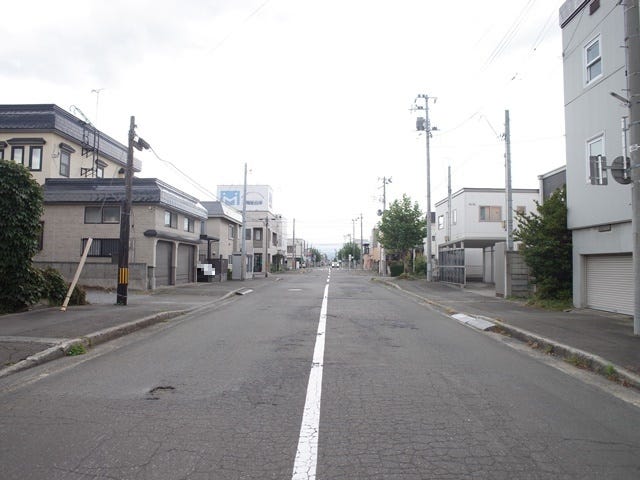 前面道路です。