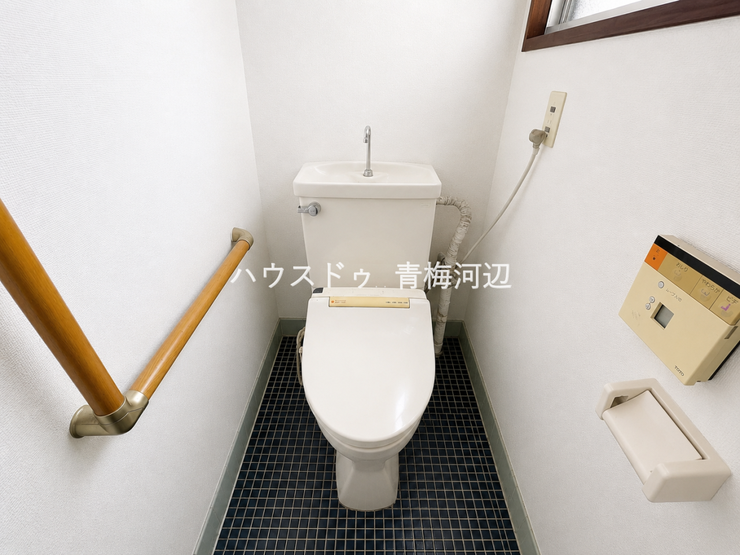 トイレ:トイレにはウォシュレット機能付です。寒い時期も便座を温かくでき安心して座ることができますね。※一部CG家具消し加工処理をしています。