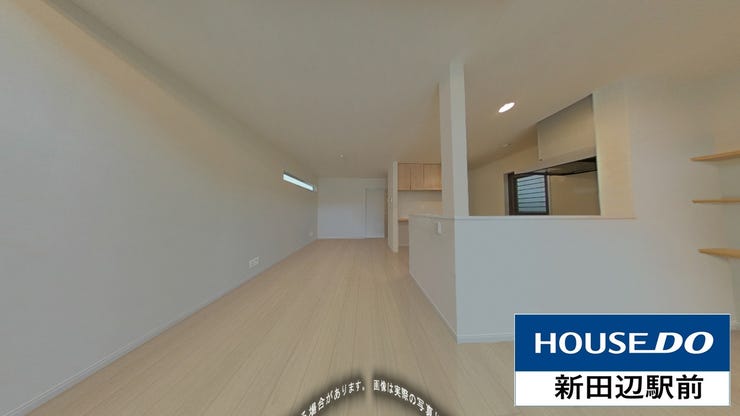 リビング、CGによる画像です。家具、調度品を消した画像です。