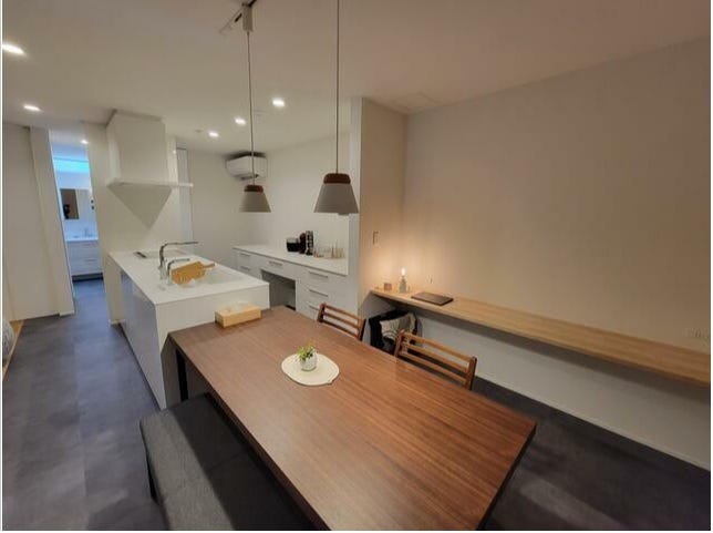 ダウンライトのやわらかな光がLDKをやさしく彩ります♪