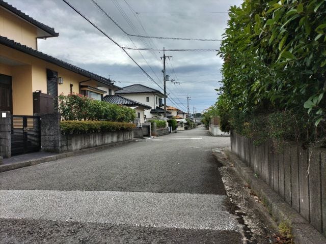 西側道路 北から南方向