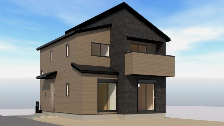 (2号棟)完成予想図 角地になります♪