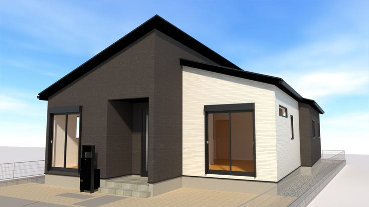 (3号棟)完成予想図 平屋建てになります♪