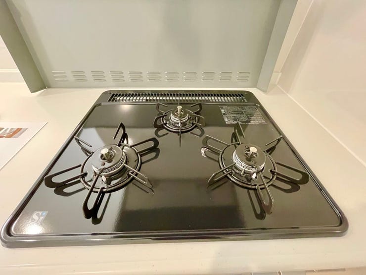 3口コンロになっています