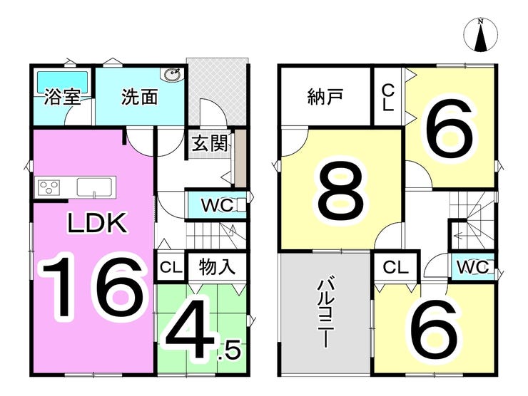 【間取り】
現地で陽当たりや周りの環境を実際に確かめてみましょう♪お気軽にお問い合わせ下さい♪
