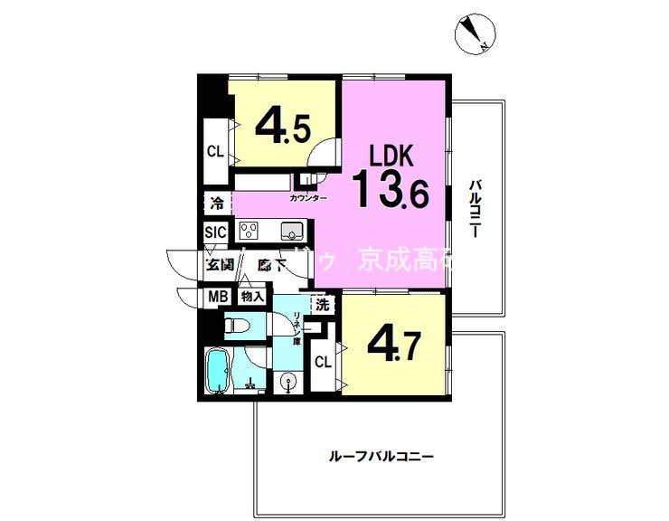 【間取り】
※図面と現況が異なる場合は現況優先致します。