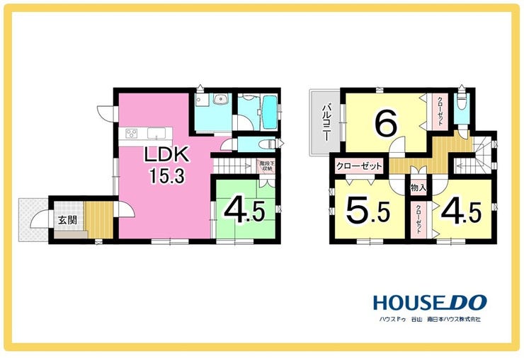 【間取り】
4LDK【建物面積90.52㎡(27.38坪)】