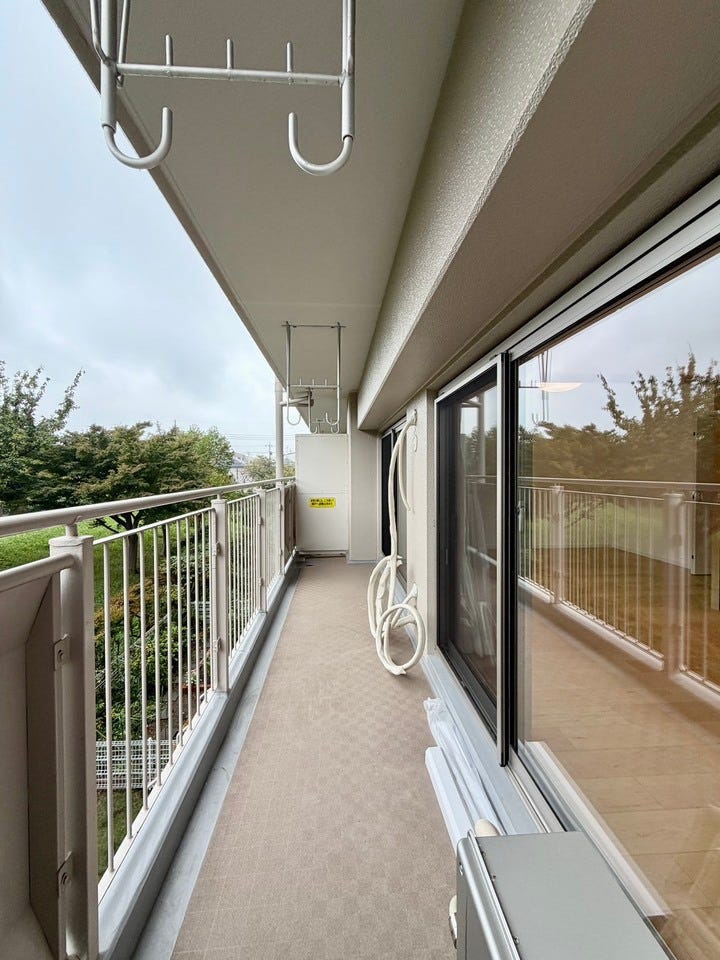 南バルコニーで毎日のお洗濯も快適♪