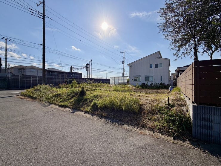 一戸建ての多いエリア。静かで落ち着いた雰囲気