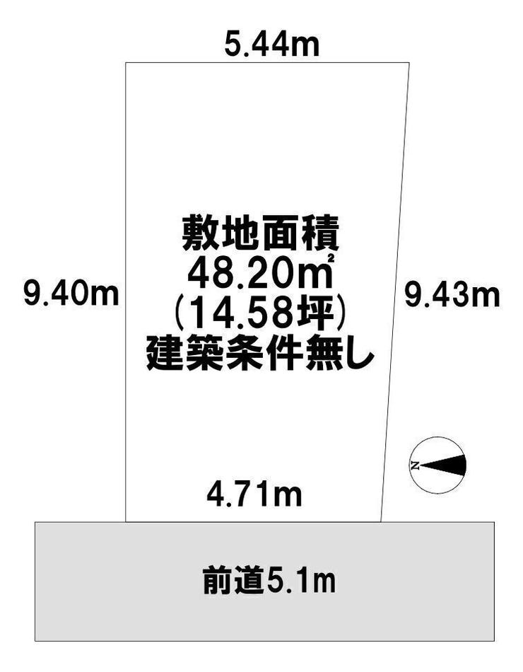 【区画図】
前道5m以上!ゆとりのある住環境♪