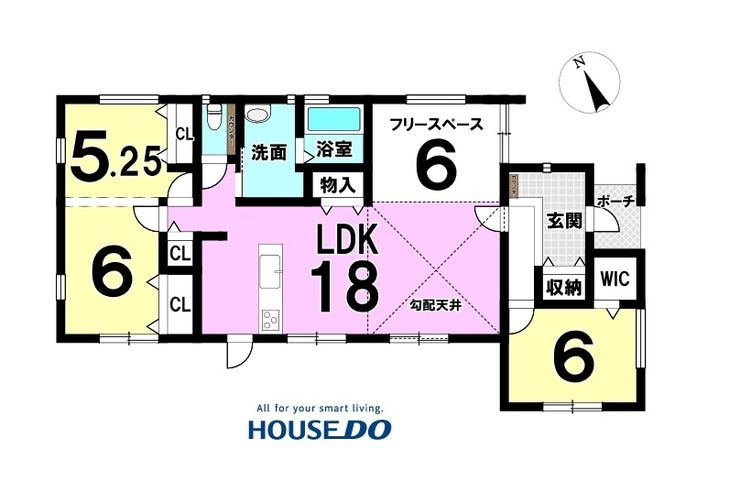 【間取り】
西側洋室を間仕切りすることで3LDKに変更可能です!