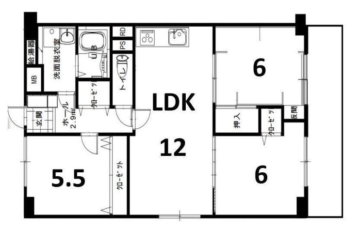 【間取り】
収納豊富な間取り