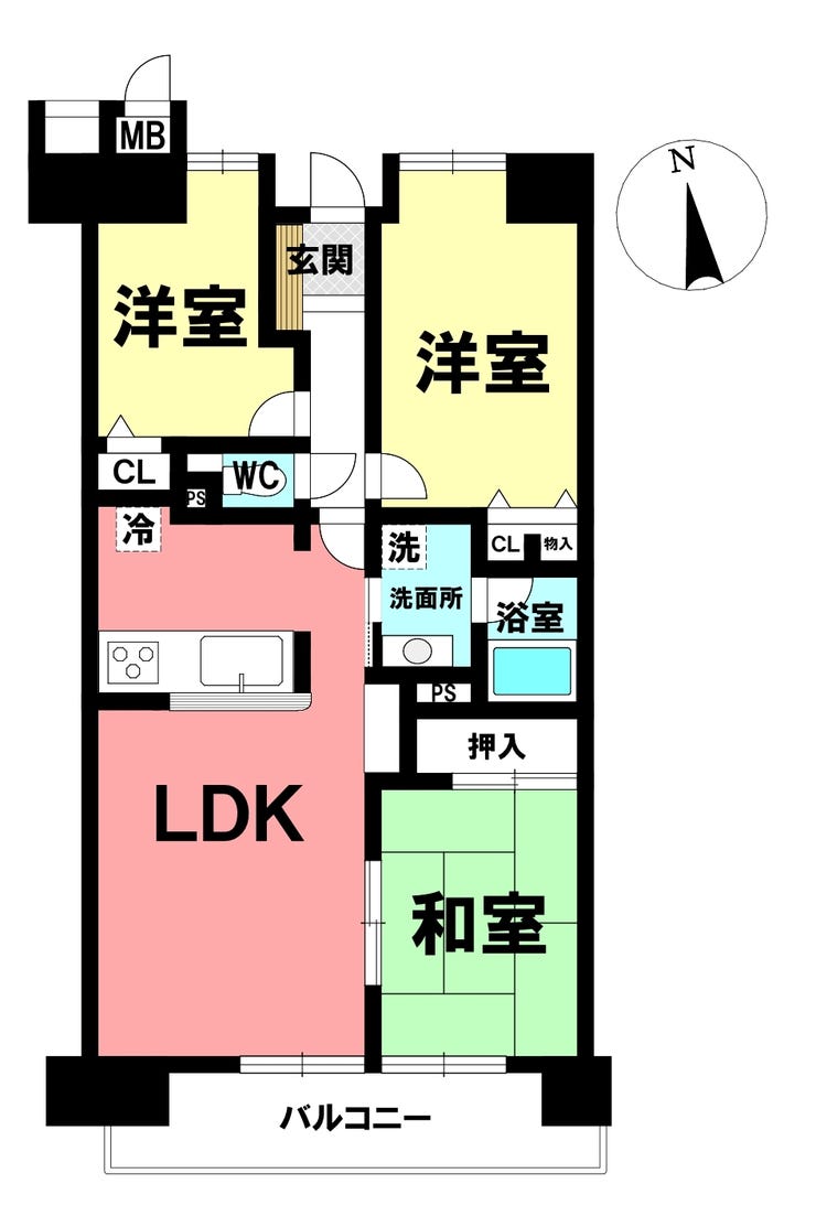 【間取り】
ペット相談!3LDK!一部リフォーム済!日当たり良好!
徒歩圏内に商業施設あり!生活しやすい住環境!