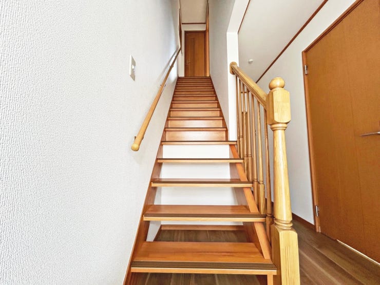 手すり付き階段