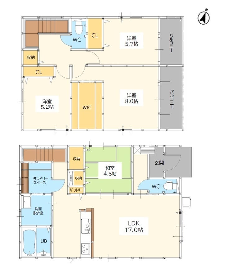 【間取り】
【佐賀市多布施3丁目 1号棟】