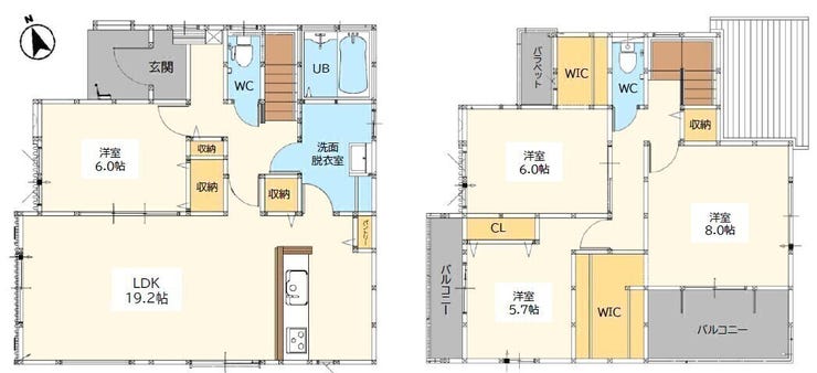 【間取り】
【唐津市神田 1号棟】
