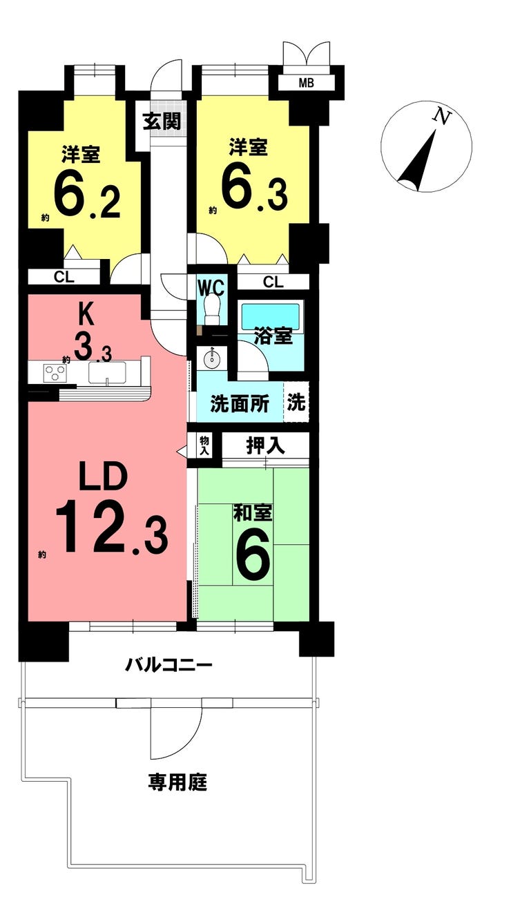 【間取り】
*間取り図*