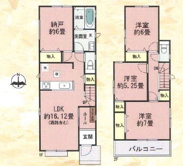 【間取り】
【西側は運動公園 開放的な分譲地】1階に独立した洋室(納戸)のある4LDK!並列で2台駐車可能◎長期優良住宅認定物件◎◆春日井エリアの住まい探しならハウスドゥ春日井東へご相談ください!◆