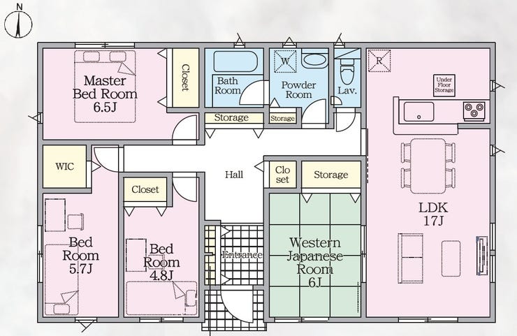 【間取り】
【多久市北多久町小侍 2号棟】