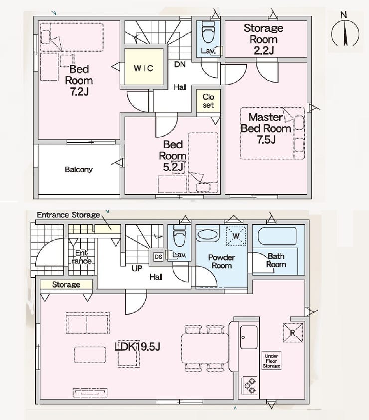 【間取り】
【佐賀市光 2号棟】