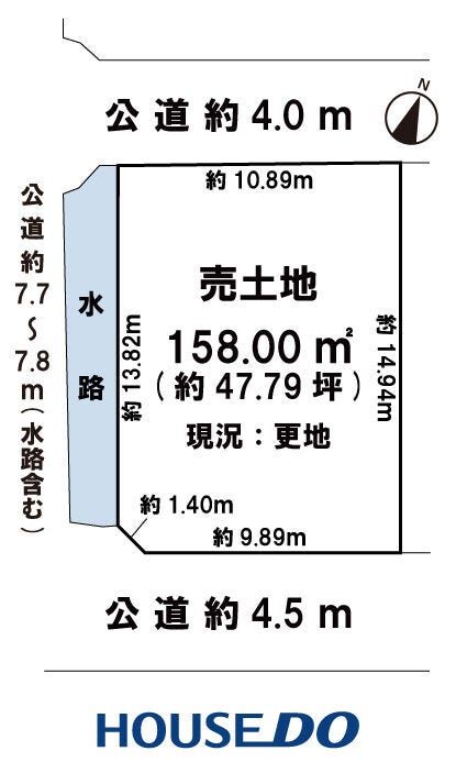 【区画図】
敷地約47坪