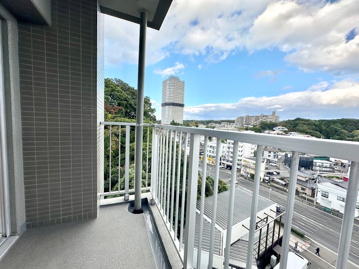 通風陽当り良好な南東向きバルコニー♪