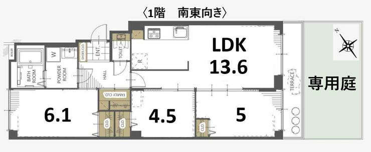 【間取り】
振り分けタイプの3LDK★