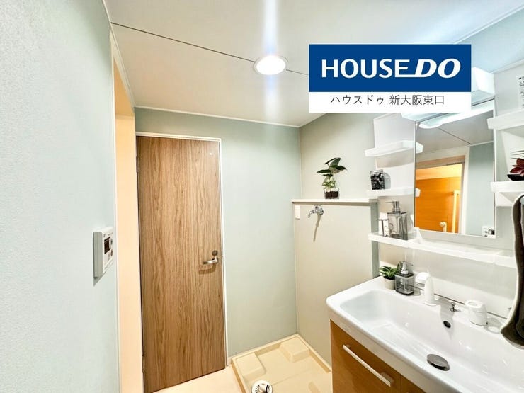 洗面スペースも余裕の広さ。
窮屈感はありません。