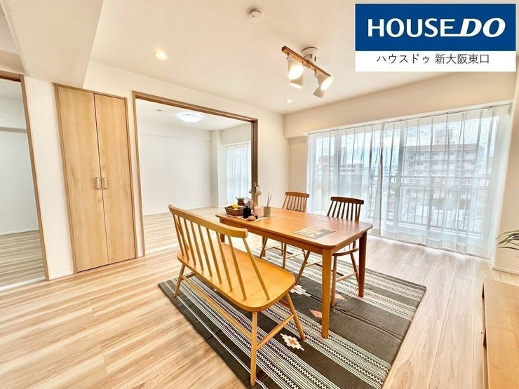 ドア全開にすると、20帖以上の広大なスペースが誕生