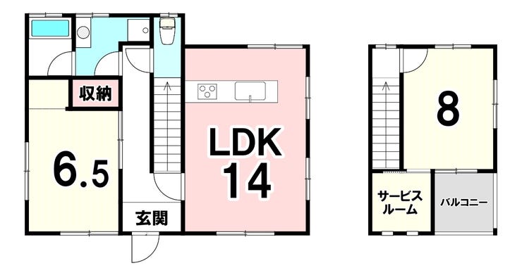 【間取り】
2SLDK