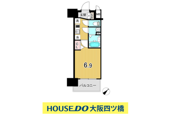 【間取り】
◇オーナーチェンジ物件◇
管理しやすいコンパクトな1K間取り★