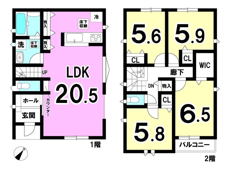 【間取り】
1号地 区画