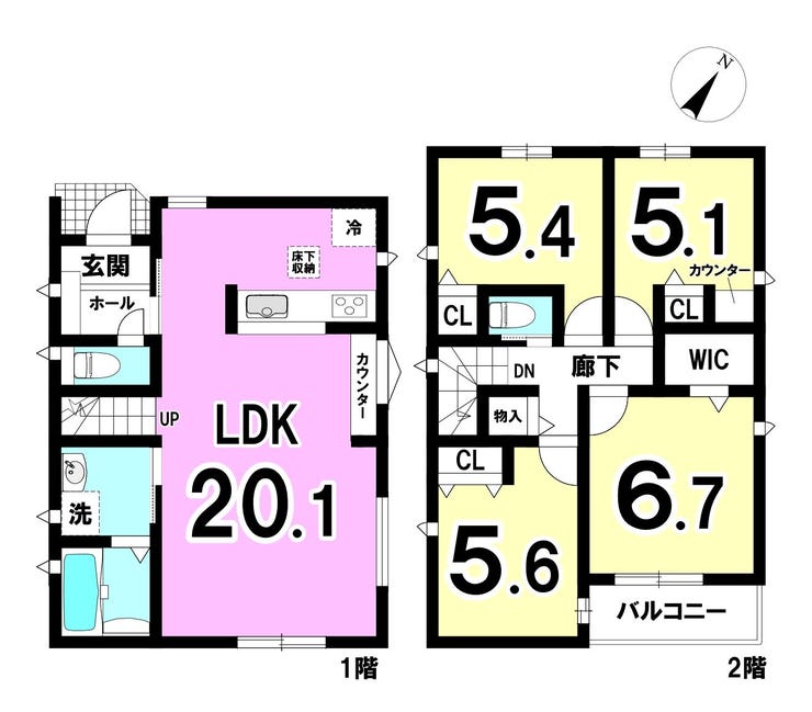 【間取り】
1号地 区画