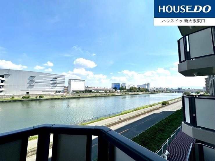 神崎川が一望できる立地です。
もしかして花火も見れる?