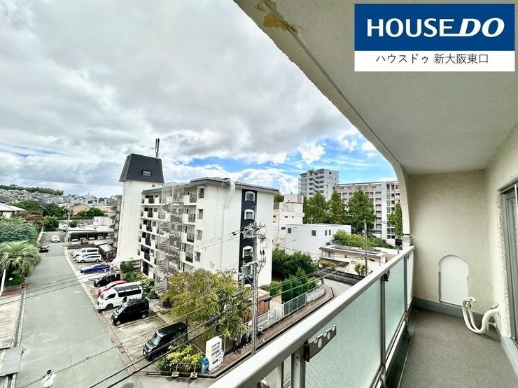 ワイドバルコニー、眺望良好♪