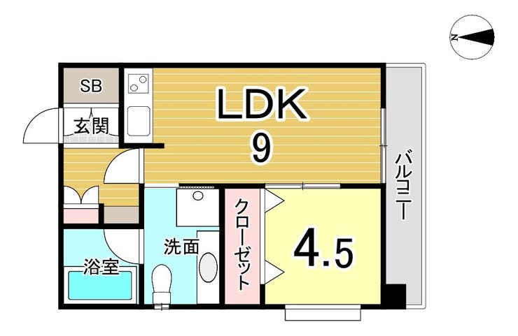 【間取り】
1LDK