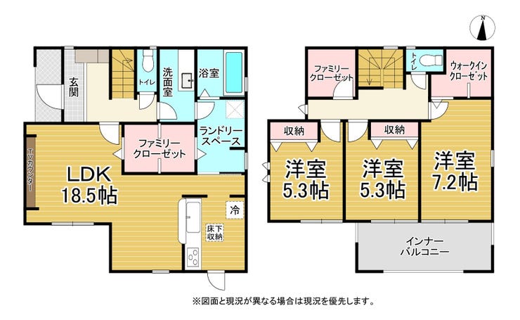 【間取り】
3LDK+WIC♪