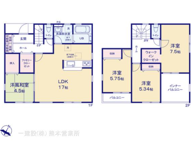 【間取り】
使いやすい生活動線の間取り