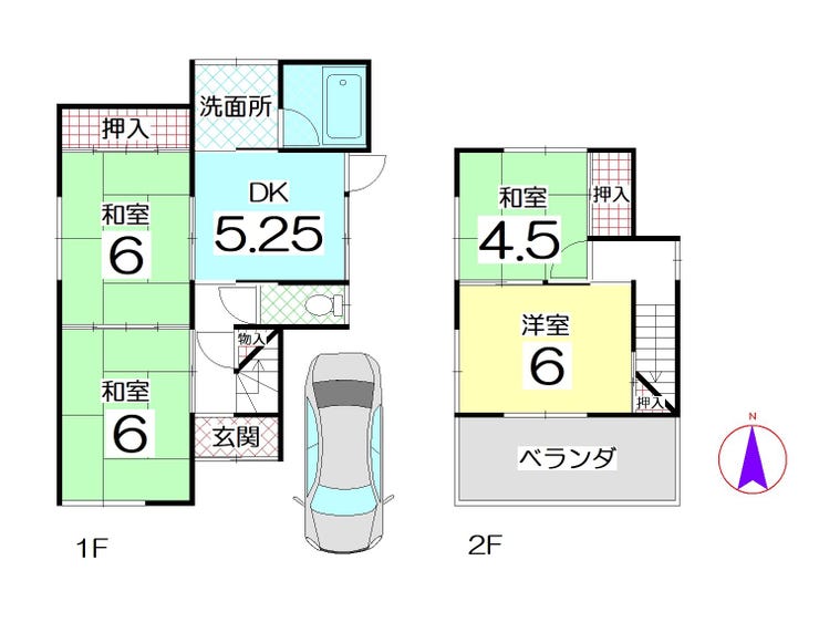 【間取り】
日当たり・通風良好♪
新築用地としてもご検討頂けます♪