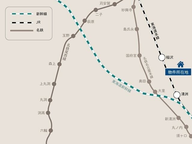 JR東海道本線「稲沢」まで徒歩28分
