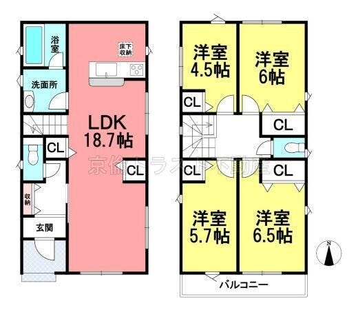 【間取り】
【車4台駐車可能】2沿線利用可能な高蔵寺駅まで徒歩約13分!全居室の収納+2ケ所のリビング収納+玄関収納!住宅性能評価取得物件◎◆春日井エリアの住まい探しならハウスドゥ春日井東へご相談ください!◆