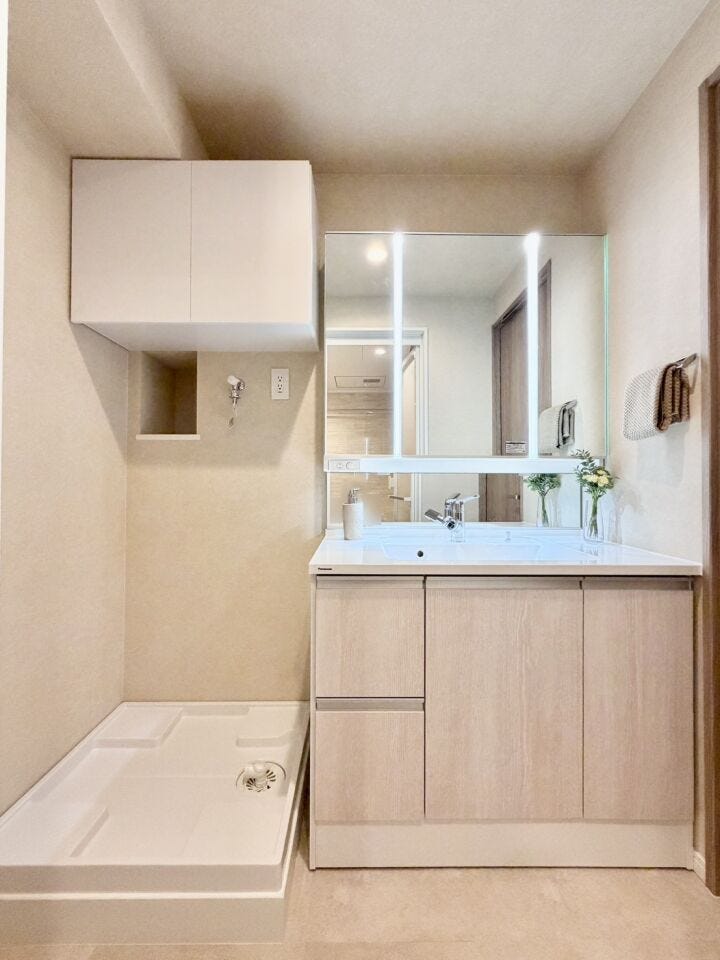 広々上質な洗面空間がゆとりの時間を演出