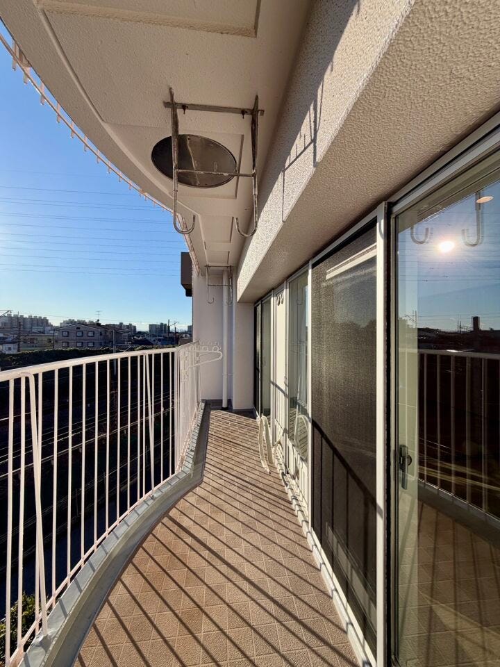 南バルコニーで毎日のお洗濯も快適♪